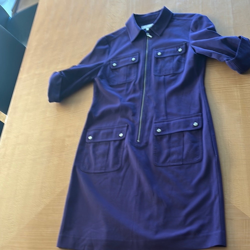 Michael kors purple dress size s with belt